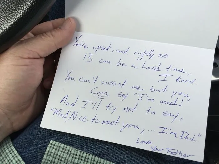 My Son Is Upset. I Got Him A Card