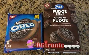 Versus : Chocolate Creme Oreo Vs Great Value Fudge Creme Sandwich Cookies