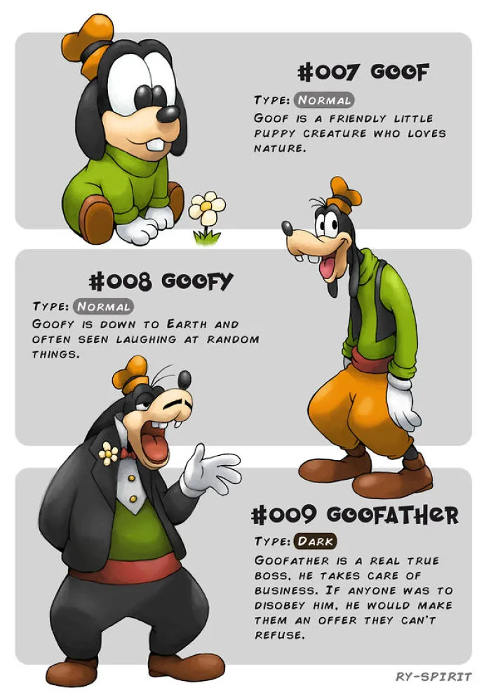 I Turned 19 Famous Disney Characters Into Evolving Pokemon
