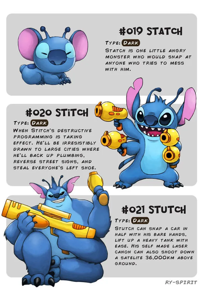 I Turned 19 Famous Disney Characters Into Evolving Pokemon