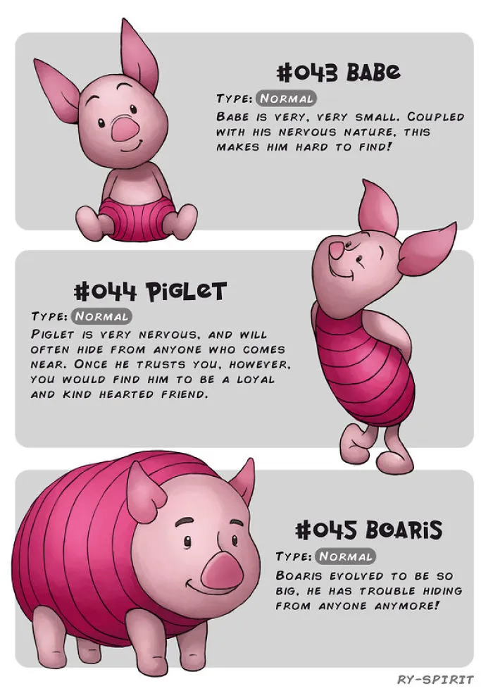 I Turned 19 Famous Disney Characters Into Evolving Pokemon