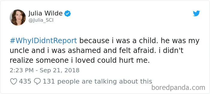 Trump Asks “Why Didn’t They Call The FBI 36 Years Ago?” Gets Shut Down With #WhyIDidntReport Tweets