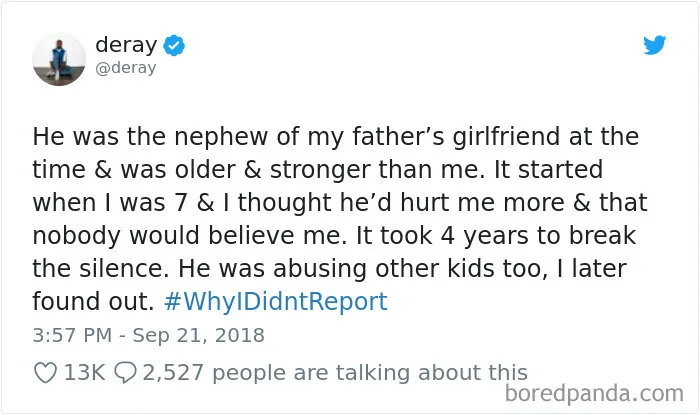 Trump Asks “Why Didn’t They Call The FBI 36 Years Ago?” Gets Shut Down With #WhyIDidntReport Tweets