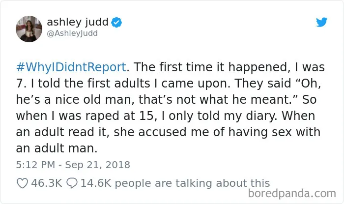 Trump Asks “Why Didn’t They Call The FBI 36 Years Ago?” Gets Shut Down With #WhyIDidntReport Tweets