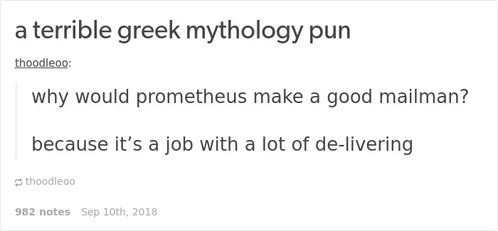 21 Clever Jokes That Only People Who Know Greek Mythology Will Laugh At