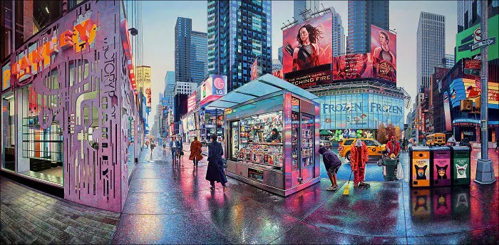 Artist Makes Giant Urban Paintings That At First Glance Make Them Look Like Photographs