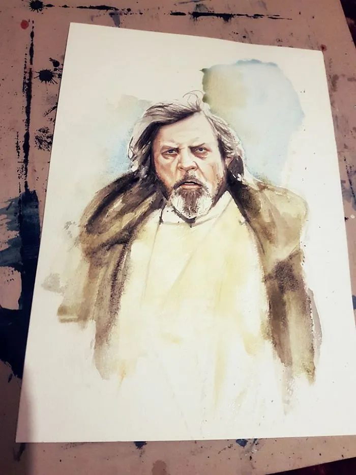 Some Star Wars Watercolours I've Painted Over The Years.