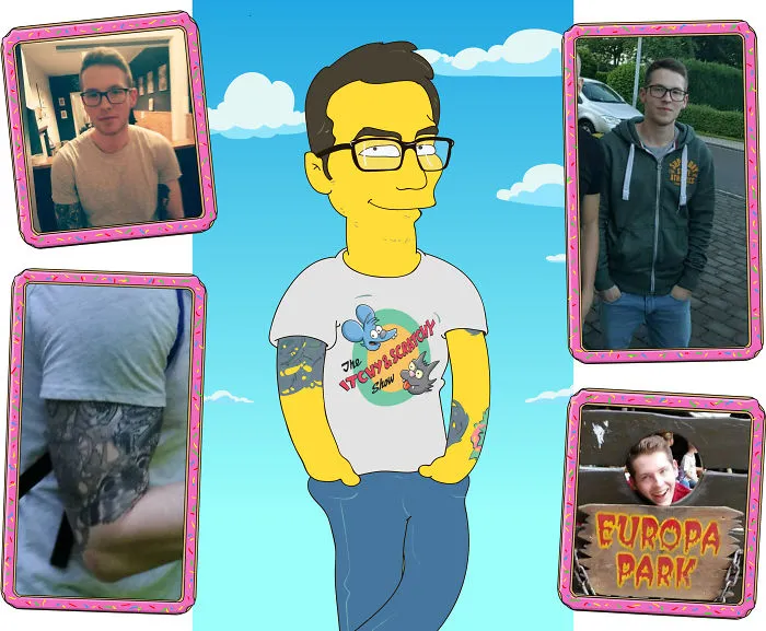 Illustrator Creates Simpsonize Portrait Of Random People’s Into Simpsons Characters.