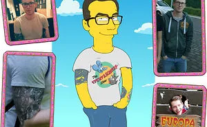 Illustrator Creates Simpsonize Portrait Of Random People’s Into Simpsons Characters.