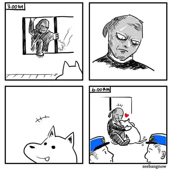 30 Comics About Death, Dogs, Cats And Me