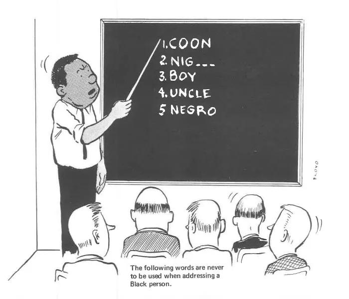 The Following Words Are Never To Be Used When Addressing A Black Person