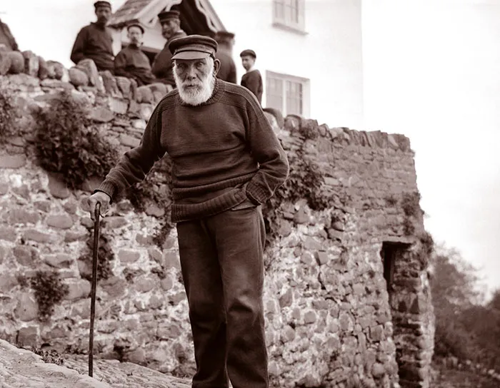 Oldest Man In Clovelly, England
