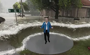 The Weather Channel Creates A Frightening Demonstration Of Hurricane Florence Using Augmented Reality