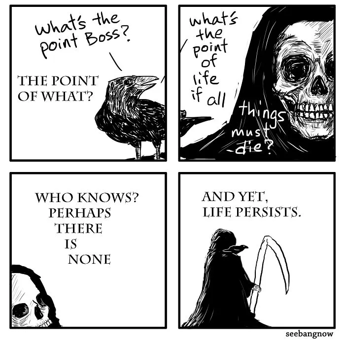 30 Comics About Death, Dogs, Cats And Me