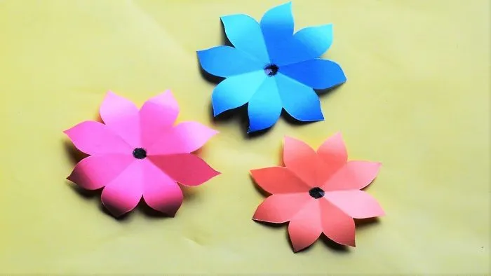 How To Cut Paper Flowers || Paper Cutting Flowers Video || Paper Cutting Design Flower