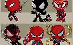 Artist Illustrates The Evolution Of Pop Culture Icons, And The Result Is Too Cute