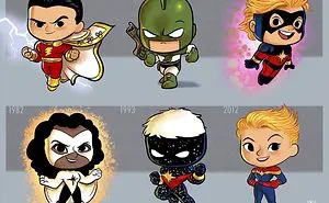 Artist Illustrates The Evolution Of Pop Culture Icons, And The Result Is Too Cute