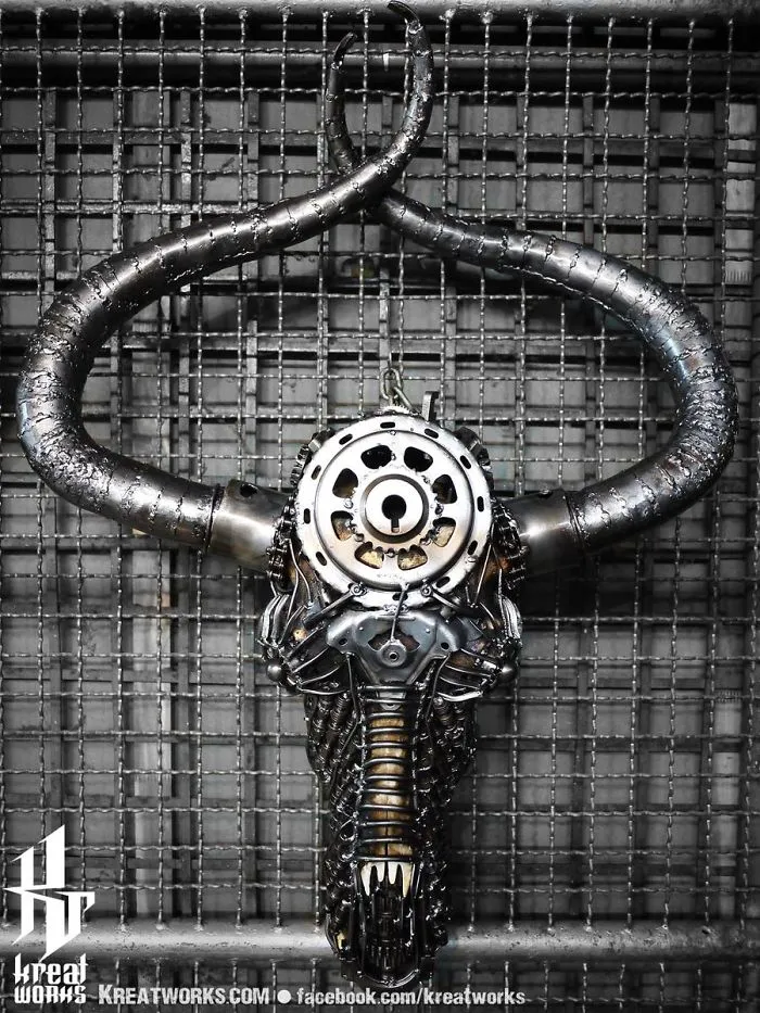 Artists Upcycle Metal Scrap Into Sculptures Of Famous Movie Characters