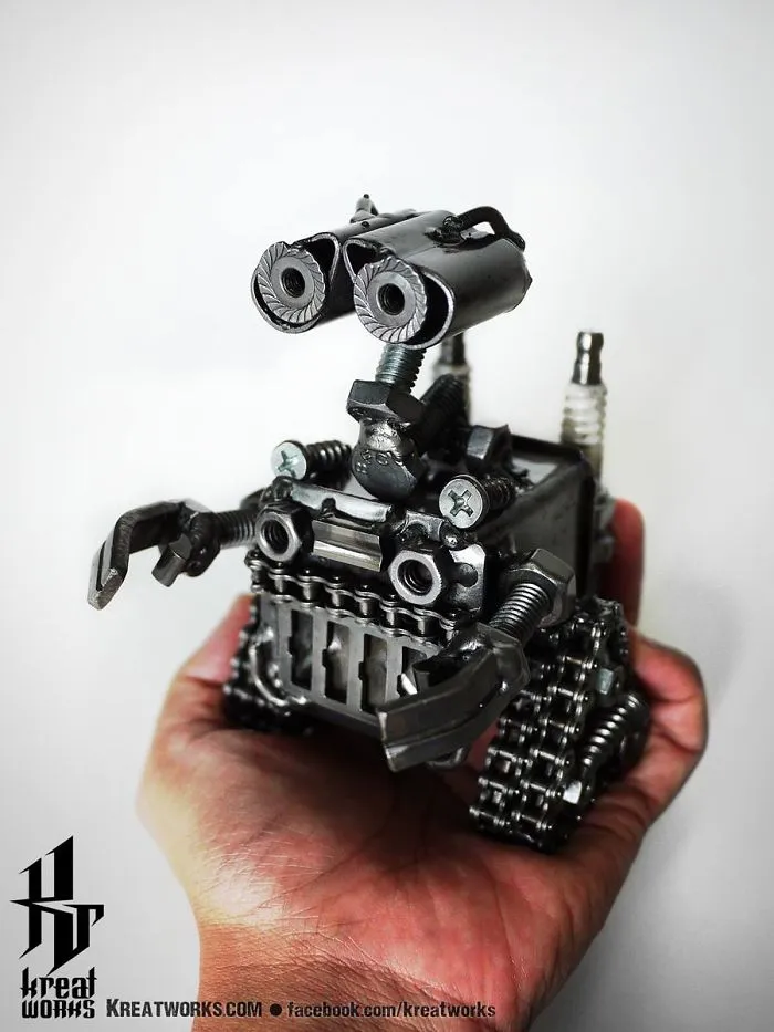 Artists Upcycle Metal Scrap Into Sculptures Of Famous Movie Characters