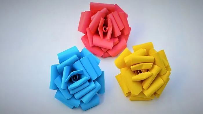 How To Make A Rose Out Of Paper Easy || Diy || Origami Rose