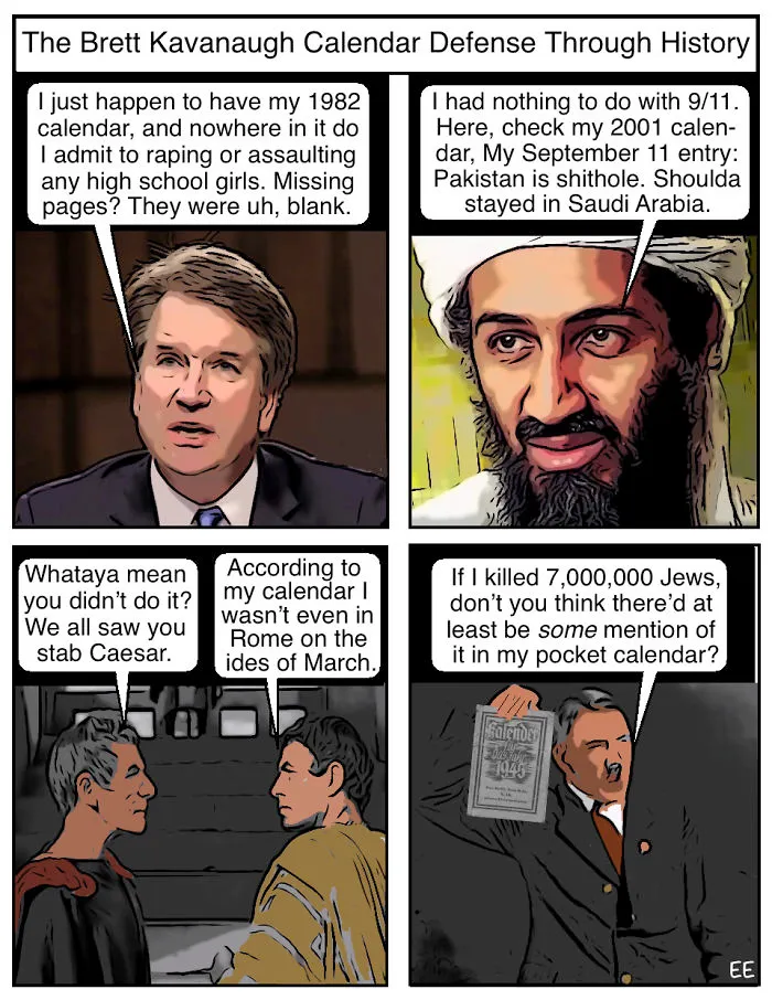 How Has Brett Kavanaugh Hijacked My "Donald Trump Strips" Comic Lately?