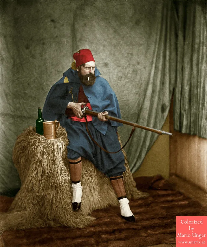 Roger Fenton As "Zuave", Crimean War, 1856