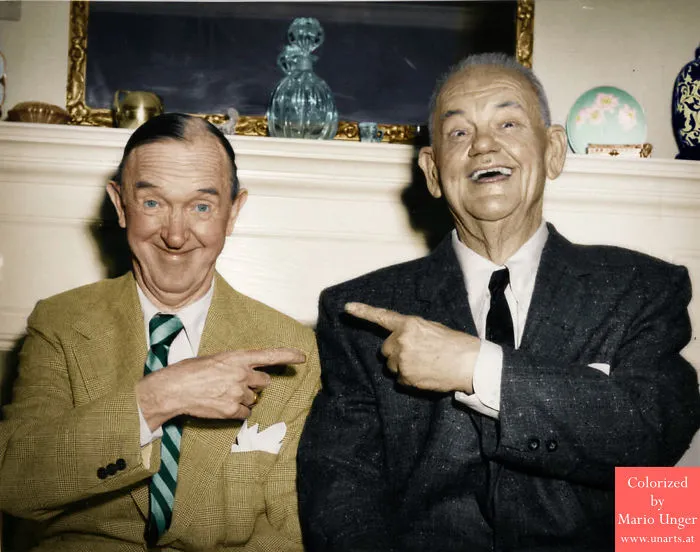 Last Photo Of Oliver Hardy, 1957