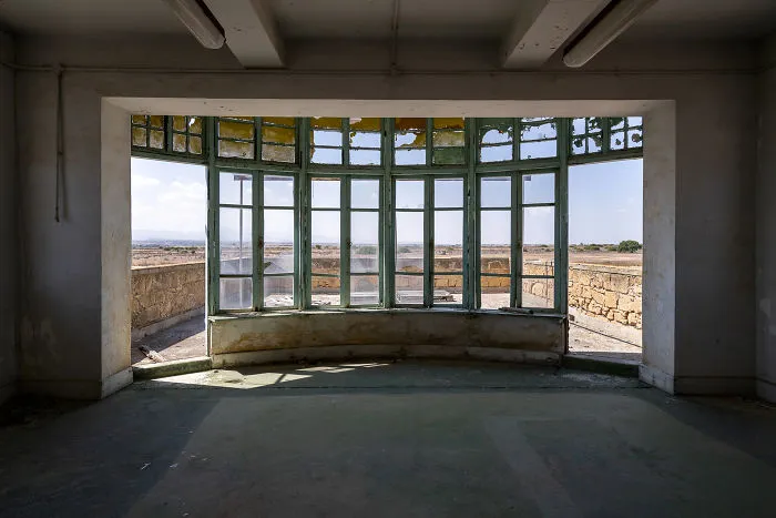 View From Inside The Air Traffic Control Tower