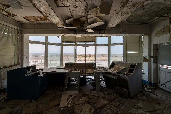 View From Inside The Air Traffic Control Tower