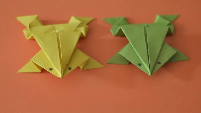 How To Make A Paper Jumping Frog That Jumps High And Far || Paper Frog || Origami Frog