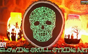Glowing Skull String Art