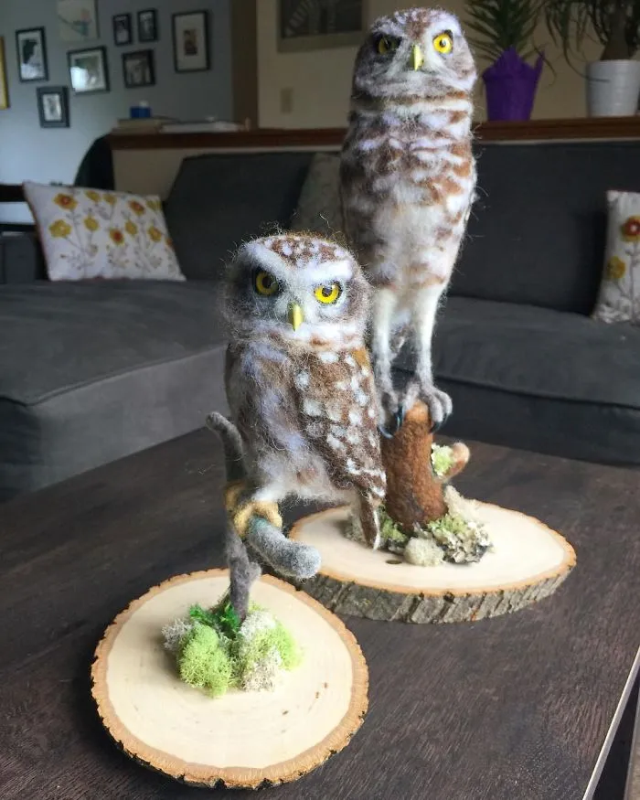 I Needle Felt Wool Sculptures Of Wildlife, Trying To Capture The Individual Character Of Each Animal (30 New Pics)