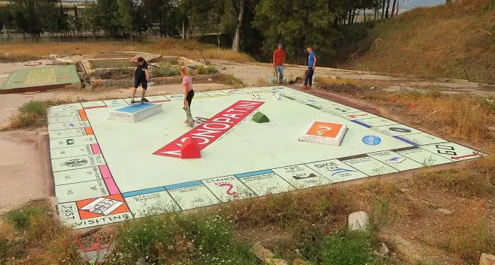 Skateable Monopoly Board