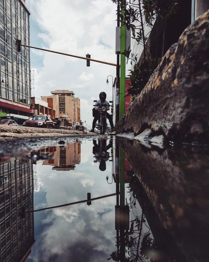 I Travel To Parallel Worlds Of Puddles With My Smartphone