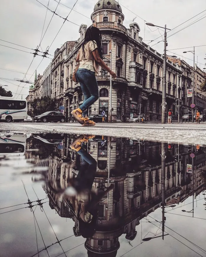 I Travel To Parallel Worlds Of Puddles With My Smartphone