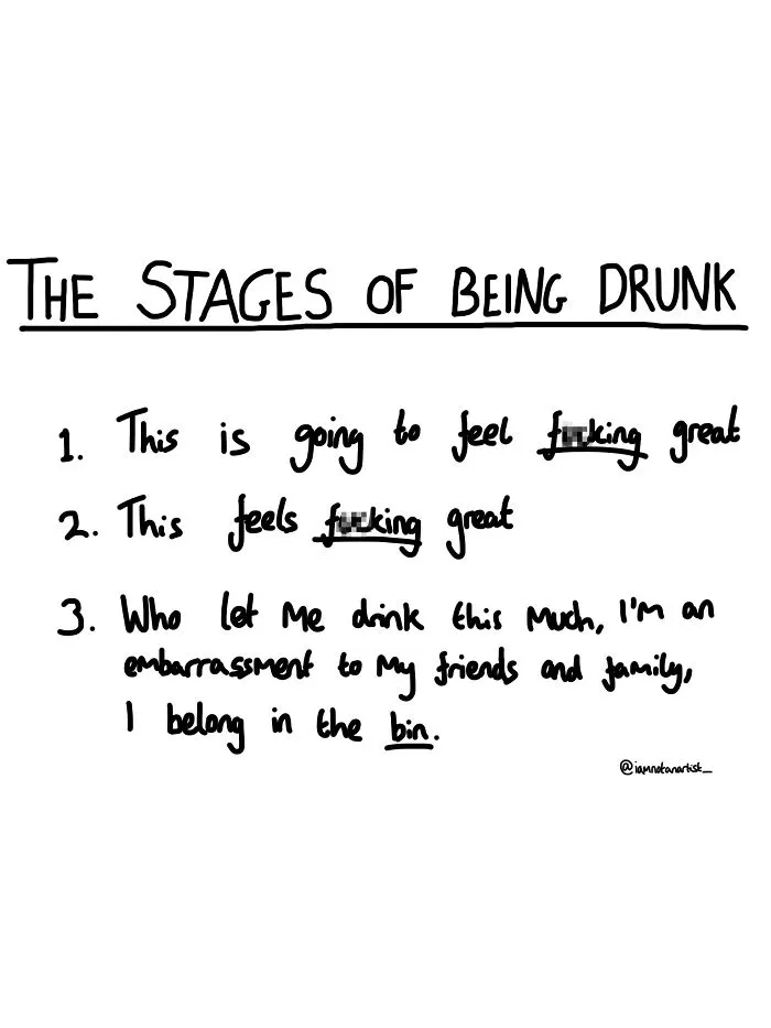 I Drew 35 Cartoons That Are Too Relevant To Anyone Who Likes Alcohol, Sex And Being An Idiot
