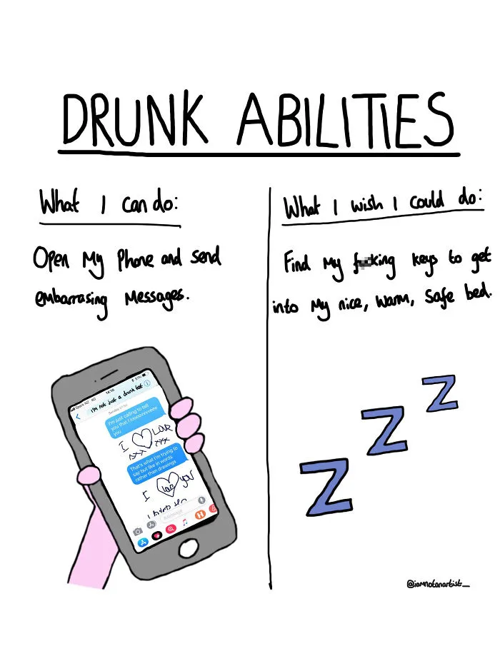 I Drew 35 Cartoons That Are Too Relevant To Anyone Who Likes Alcohol, Sex And Being An Idiot