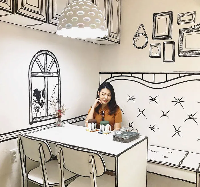 This Unusual Café In Seoul Will Make You Feel Like You Walked Into A Cartoon