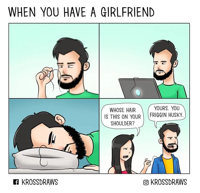 Illustrator Shows The Hilarious Side Of Living With His Girlfriend In 39 Comics