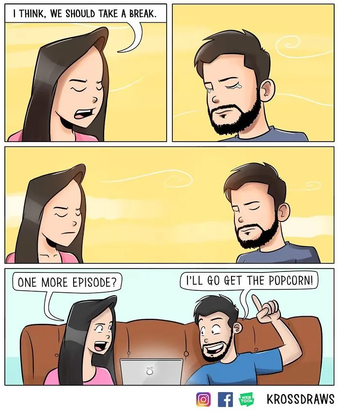 Illustrator Shows The Hilarious Side Of Living With His Girlfriend In 39 Comics