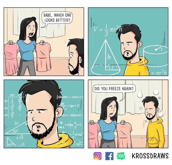 Illustrator Shows The Hilarious Side Of Living With His Girlfriend In 39 Comics