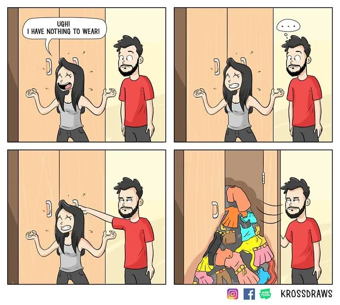 Illustrator Shows The Hilarious Side Of Living With His Girlfriend In 39 Comics