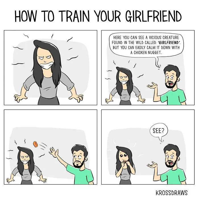 Illustrator Shows The Hilarious Side Of Living With His Girlfriend In 39 Comics
