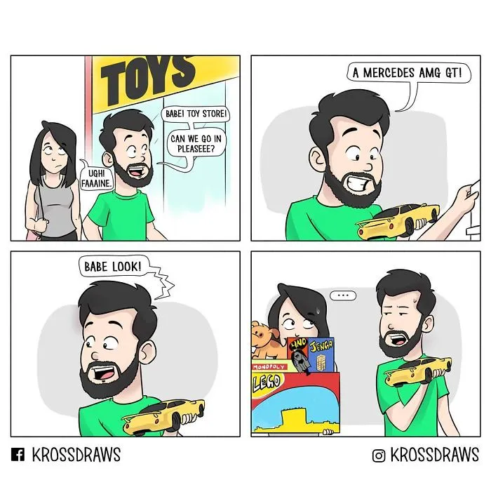 Illustrator Shows The Hilarious Side Of Living With His Girlfriend In 39 Comics