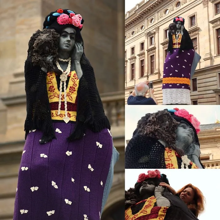 Knitted Frida Kahlo