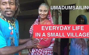 We Stayed With Our Sailing Catamaran In The Comoros Islands. Film 2: Everyday Life In A Small Village. Traditional Comorean Beauty Mask And Marriage Dress.