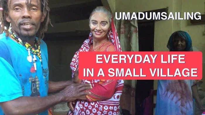 We Stayed With Our Sailing Catamaran In The Comoros Islands. Film 2: Everyday Life In A Small Village. Traditional Comorean Beauty Mask And Marriage Dress.