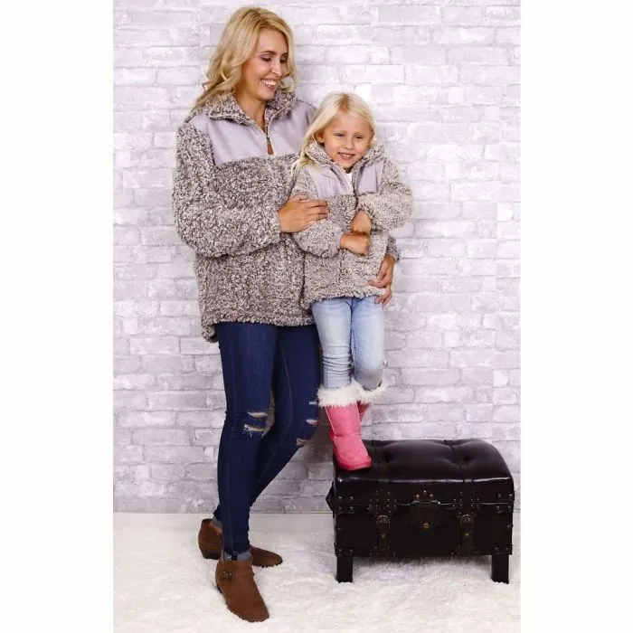 Mommy And Me Fleece Pullover Sweater