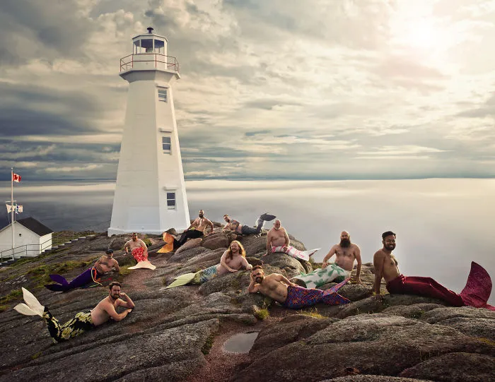 Bearded Newfoundland Men Transform Into Fabulous Mermen For Charity