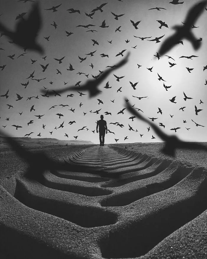 Combino fotos en Photoshop para hacer escenas surrealistas, aquí hay 35 de ellas